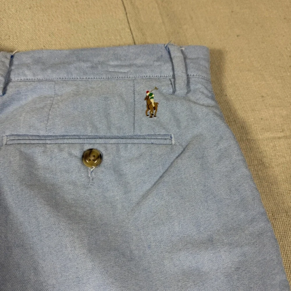 Polo Ralph Lauren Shorts Mens 34 Blue Excellent Polo Bear Embroidered Nautical